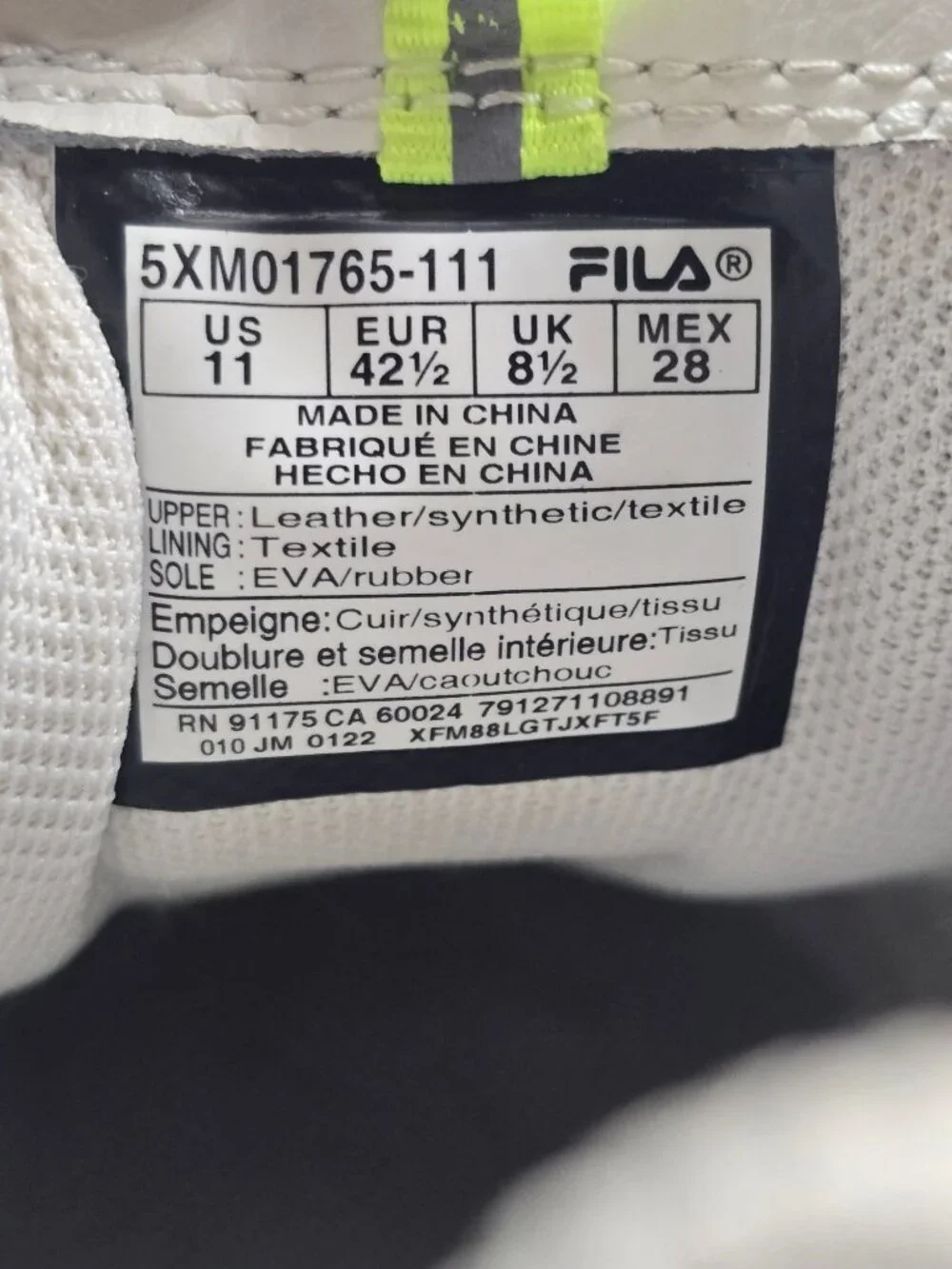 Fila Disruptor ll EXP Ladies Disruptor Fashion  Shoes Sz 11